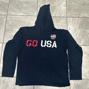 Vintage Team USA Olympic Committee Hoodie – Youth Large – Made in USA